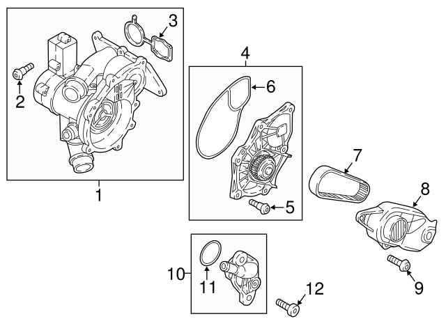 Engine Coolant Outlet Flange 06K-121-132