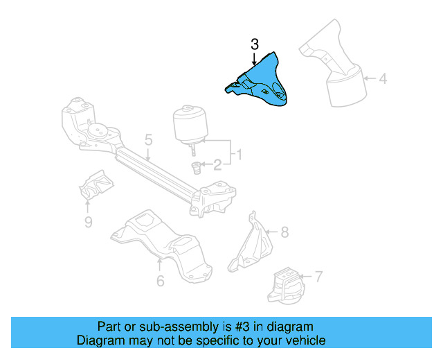 Mount Bracket 3D0-199-307-Q - View 3
