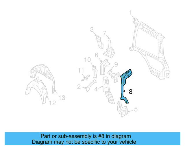 Inner Wheelhouse 1J5-809-852-D