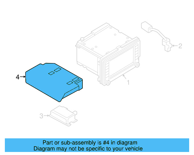 Control Module Bracket 5C0-971-262-B - View 3