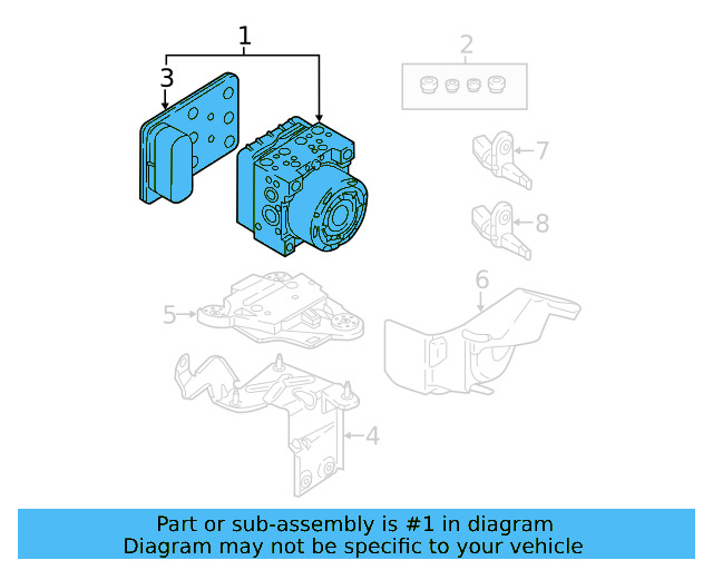ABS Pump Assembly 5Q0-614-517-GD-BEF