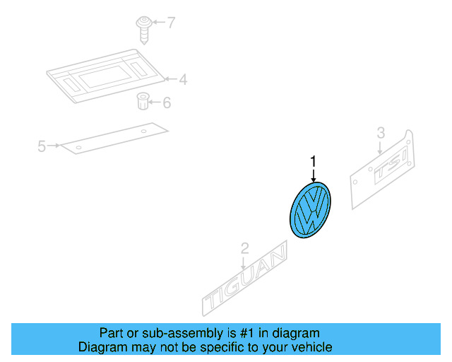 Nameplate 1K9-853-675-B-GQF - View 10