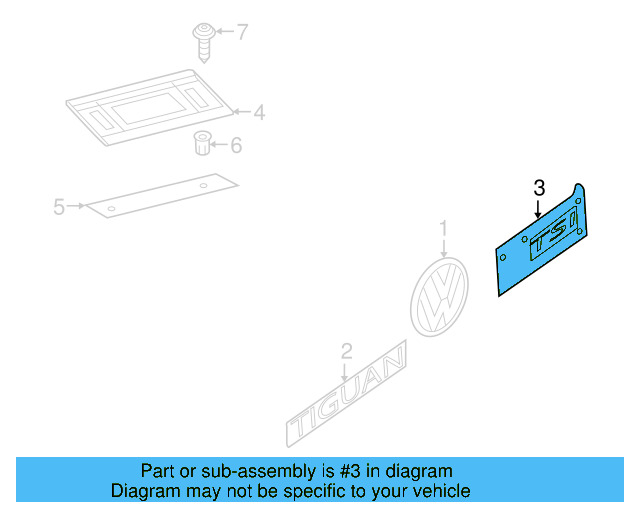 Nameplate 1K9-853-675-B-GQF - View 7