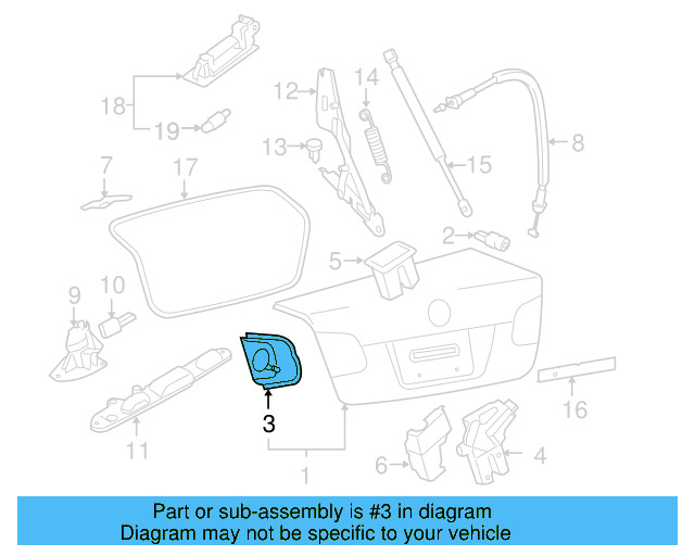 Deck Lid Latch 4F5-827-505-D - View 23