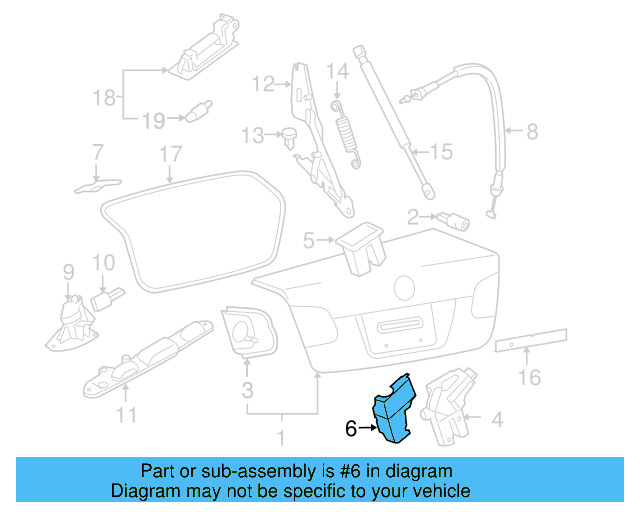 Lock Cover 4E0-827-520-B-01C - View 9
