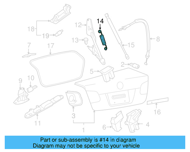 Hinge Spring 4F5-827-665-A - View 3