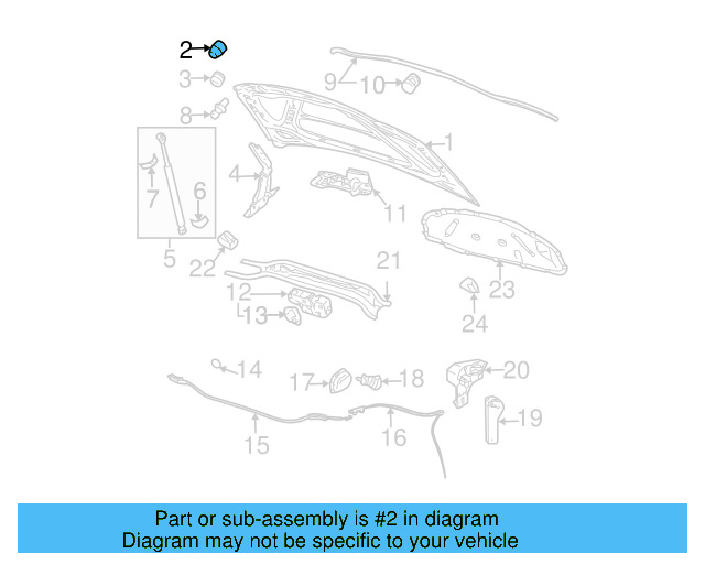 Hood Bumper 867-827-500-A - View 83