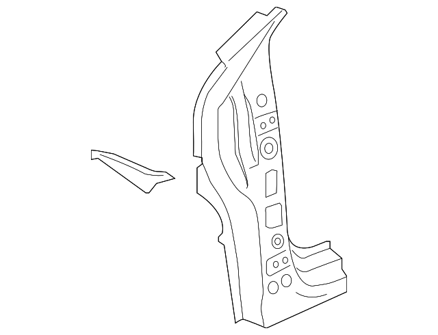 Hinge Pillar Reinforced 3G8-809-203-C