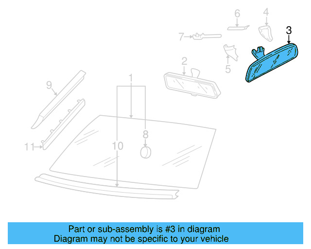 Mirror Inside 3C0-857-511-J-9B9 - View 22