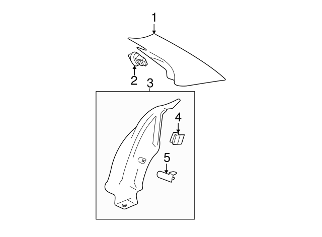 Lower Quarter Trim Clip 1K0-853-577 - View 26