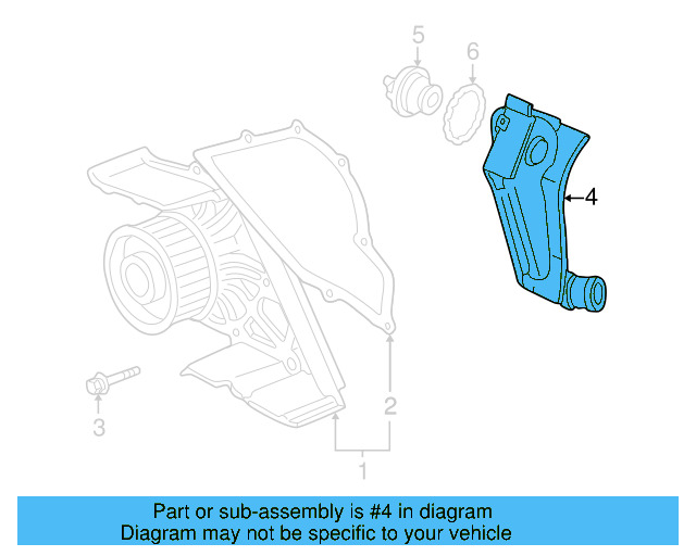 Thermostat Housing 078-121-121-J - View 10