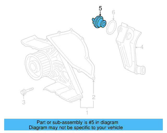 Engine Coolant Thermostat 078-121-113-G - View 7
