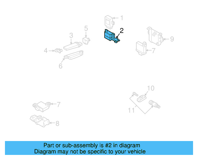 Control Module Bracket 7L0-907-297 - View 3