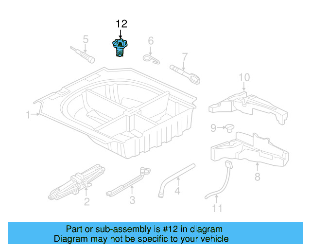 Spare Wheel Mounting Nut 1K0-803-899-D - View 13