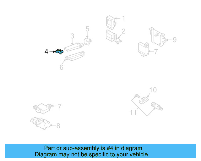 Antenna Clip 7L0-907-323-A - View 3