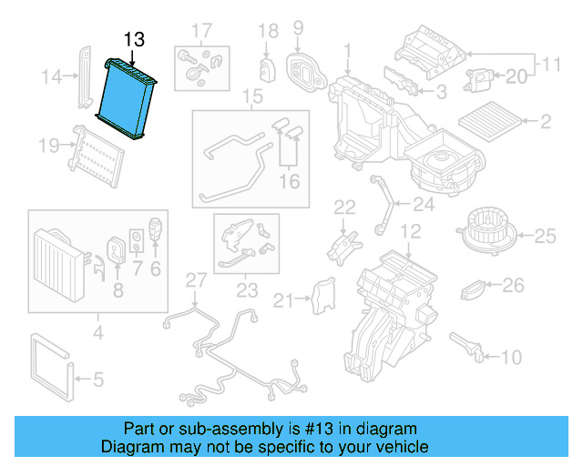 Heater Core 5Q0-819-031-B - View 14