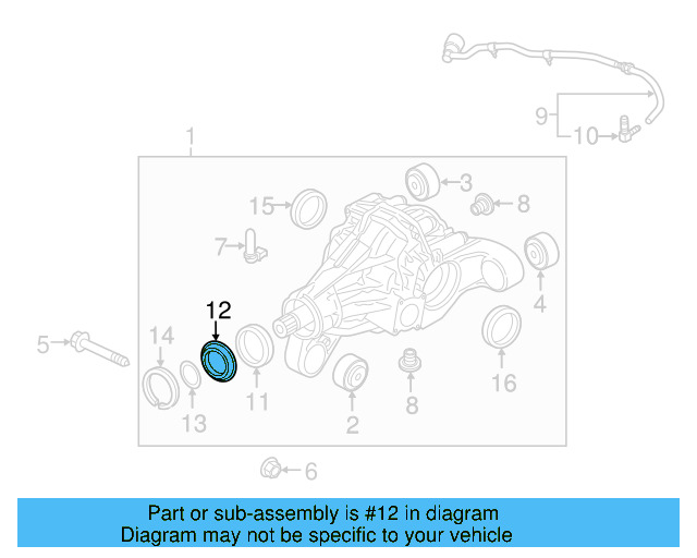 Front Seal Ring 0AA-409-375-E - View 3