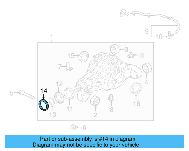 Front Seal Snap Ring 7P0-521-200-A - View 7