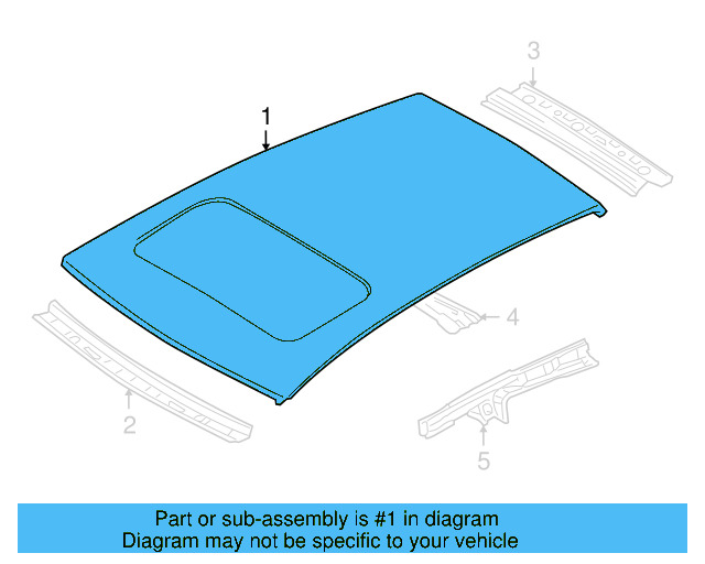 Roof Panel 5K6-817-101 - View 3