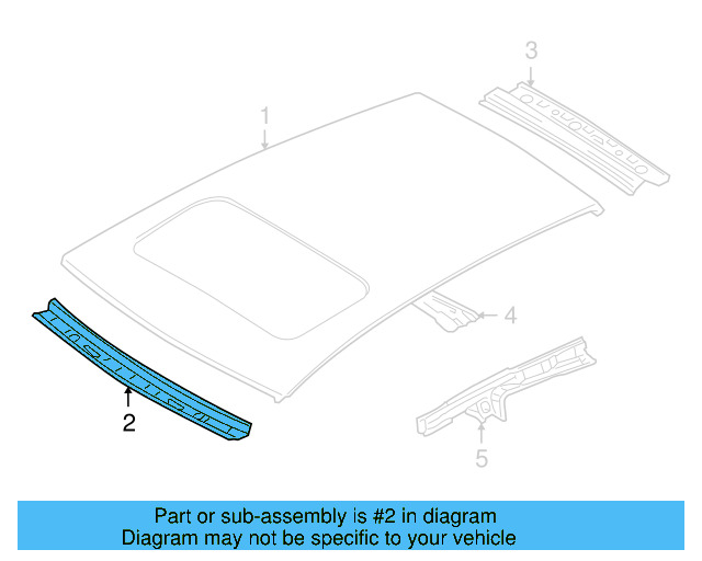 Header Panel 1K6-817-123-D - View 4