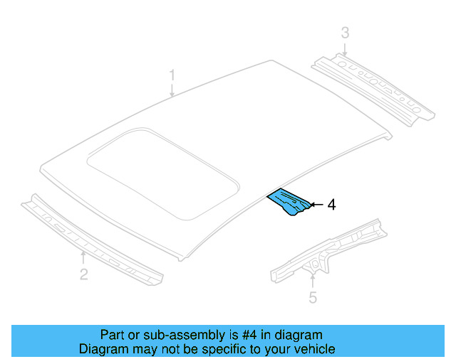 Roof Bow 1K6-817-119 - View 8