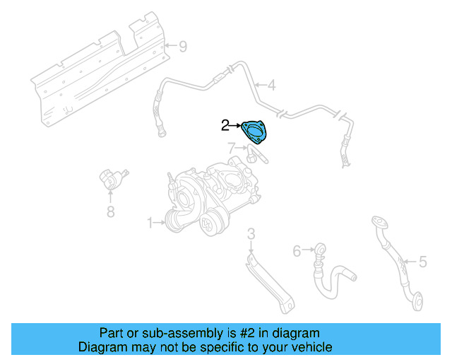 Turbocharger Gasket 06A-253-039-E - View 12