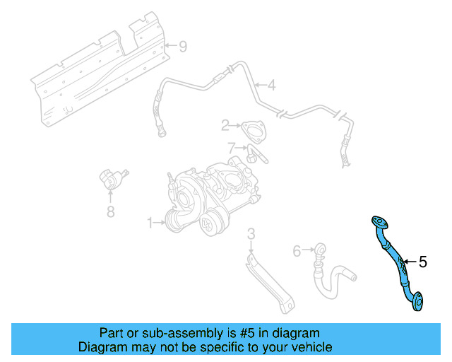 Oil Return Line 058-145-735-E - View 5