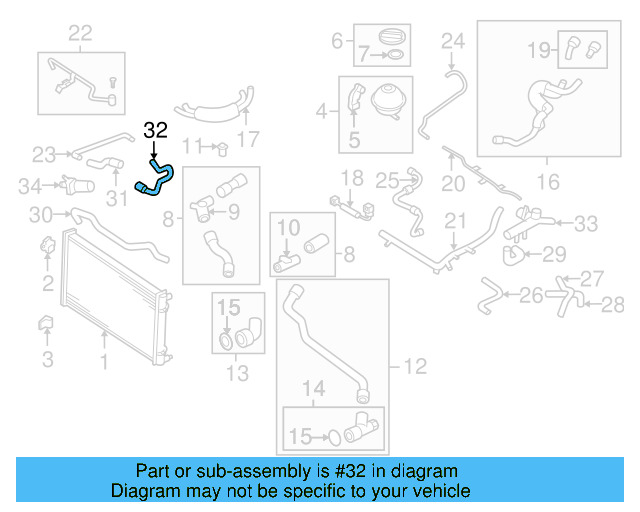 Hose 1C0-121-449-A - View 7