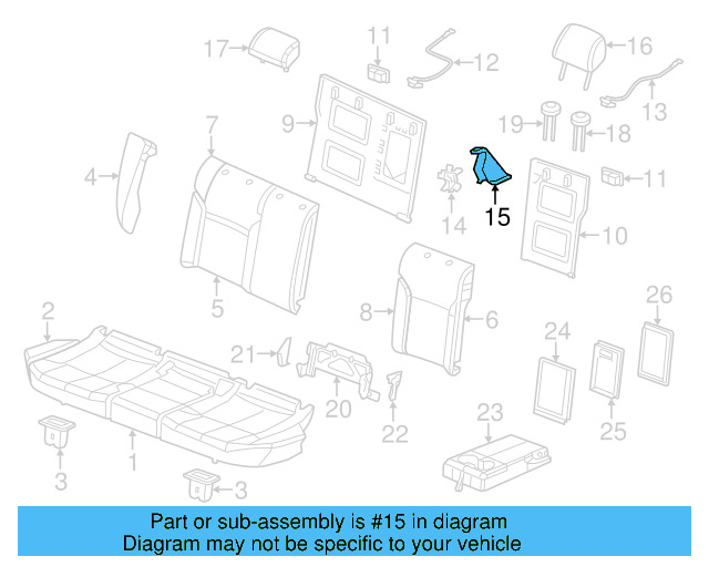 Seat Latch Cover 8P0-886-197-4PK - View 21