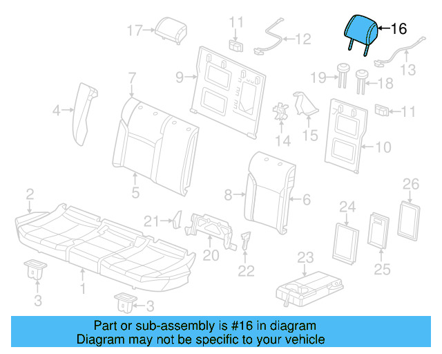 Headrest, Outer 5C6-885-901-K-83V - View 4