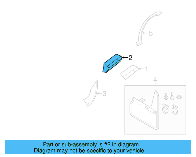 Molding (Unpainted) 5c5854931rgru - View 3