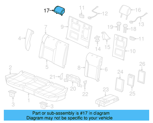 Headrest 5C6-885-901-G-WLX
