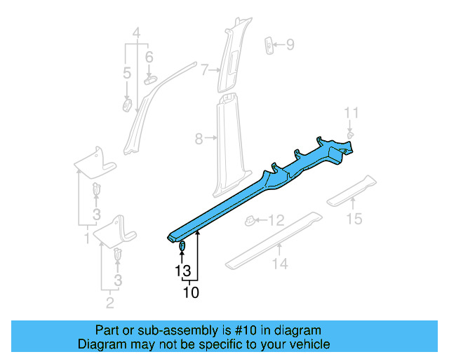 Sill Plate 1J4853372HB41 - View 5