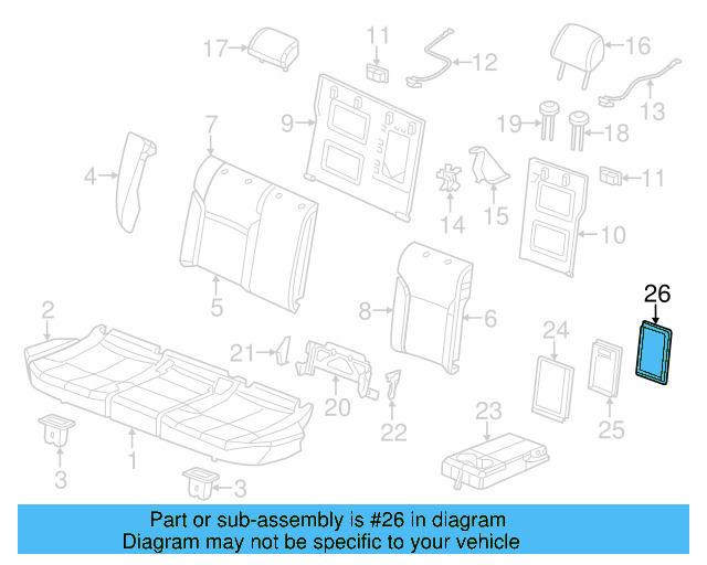 Seat Back Frame 5C6-885-504-H
