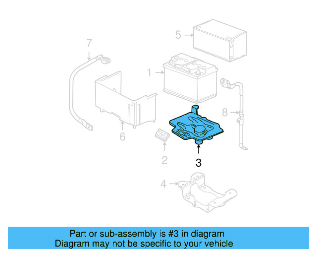 Battery Tray 1C0-915-331-E