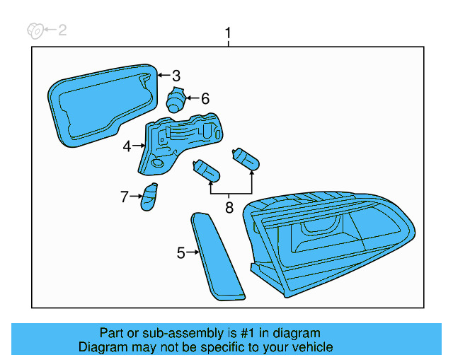 Backup Lamp Assembly 5GM-945-094-A