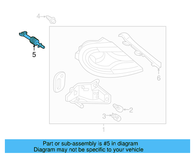 Tail Lamp Assembly Fastener 5C5-945-300-A - View 9
