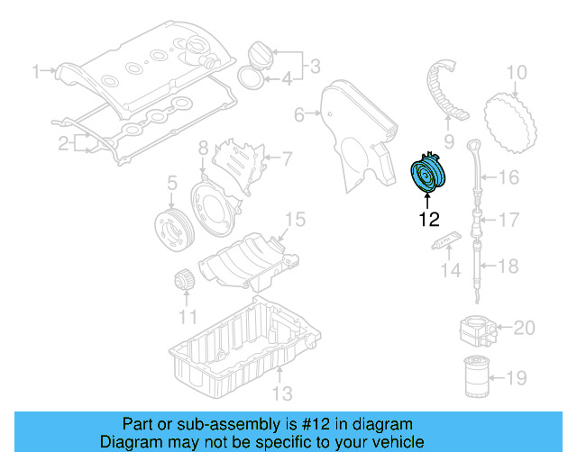 Engine Timing Belt Tensioner Pulley 06B-109-243-F - View 19