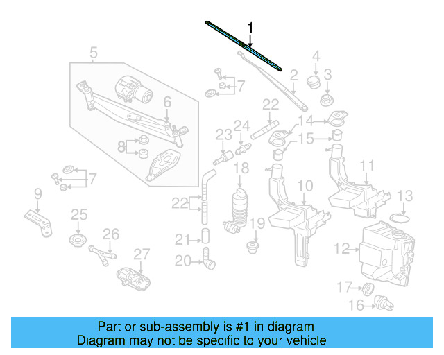 Wiper Blade 3C8-955-425-B - View 7