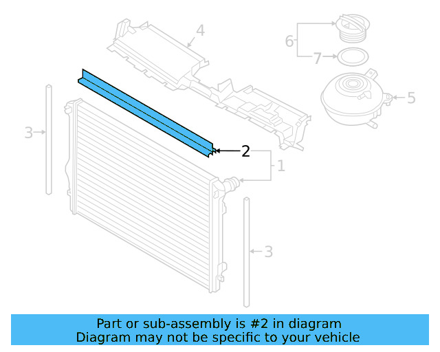 Radiator Upper Seal 5Q0-121-345-C - View 25