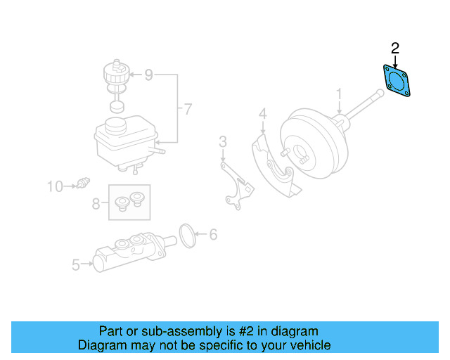 Booster Assembly Gasket 6Q0-612-161 - View 17