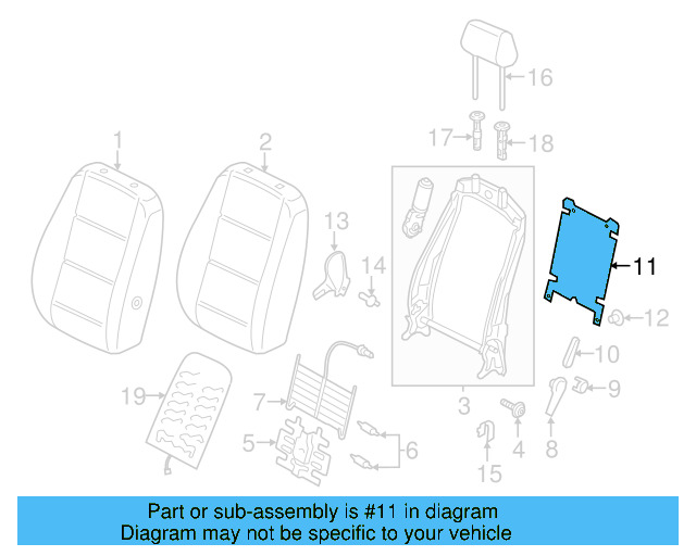 Seat Back Panel 5N0-881-989-D - View 14