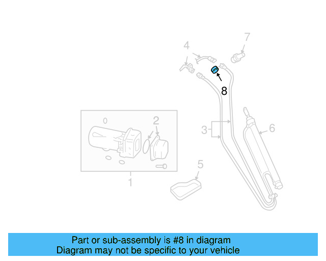 Hydraulic Cylinder Clip 8N7-871-799 - View 3