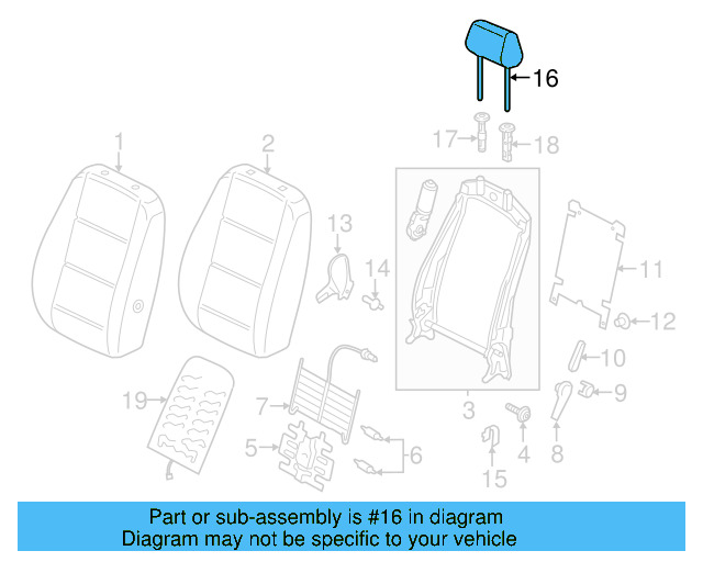 Headrest 5C6-881-901-K-LI8 - View 5