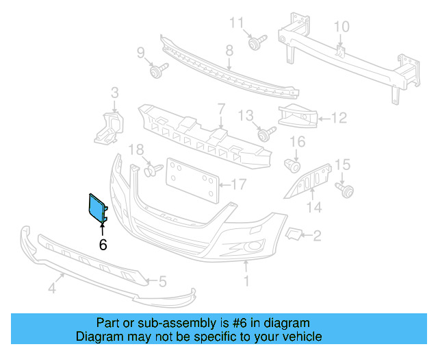 Tow Eye Cap (Unpainted) 5n0807241gru - View 4