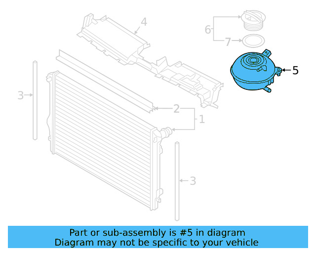 Expansion Tank 3Q0-121-407-F - View 5