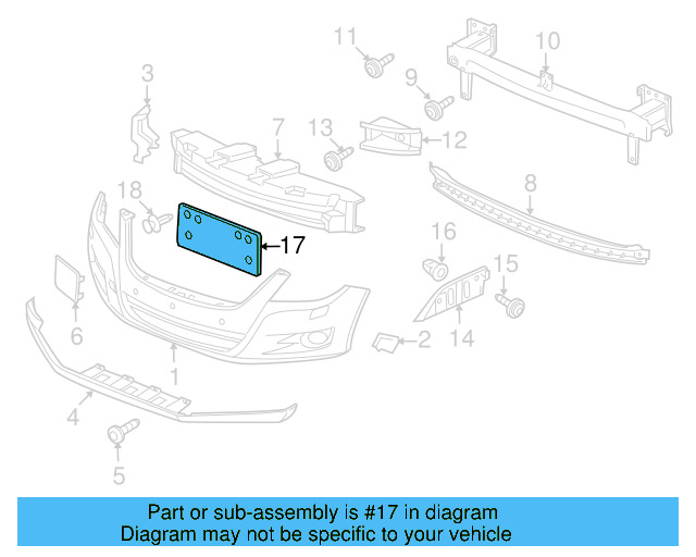 License Bracket 5N0-807-287-9B9