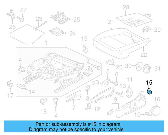 Wheelhouse Trim Grommet 6Q0-867-981 - View 6