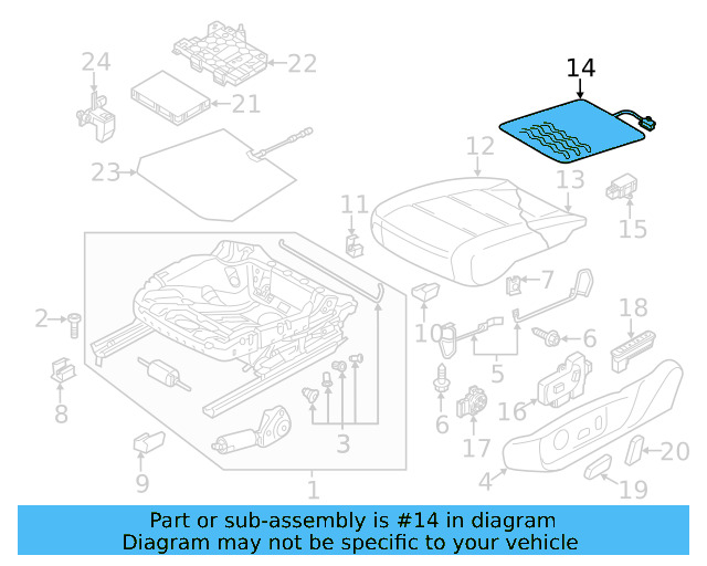 Seat Cushion Heater 561-963-555-D
