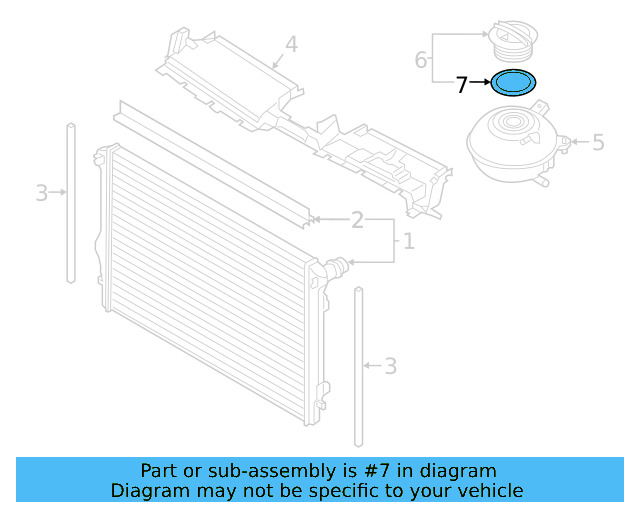 Reservoir Cap Seal 1H0-121-687-A - View 41